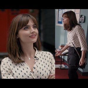 Topshop Double Diamond Button Down 💙💙 Doctor Who